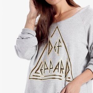 SMALL LUCKY BRAND DEF LEPPARD SWEATSHIRT